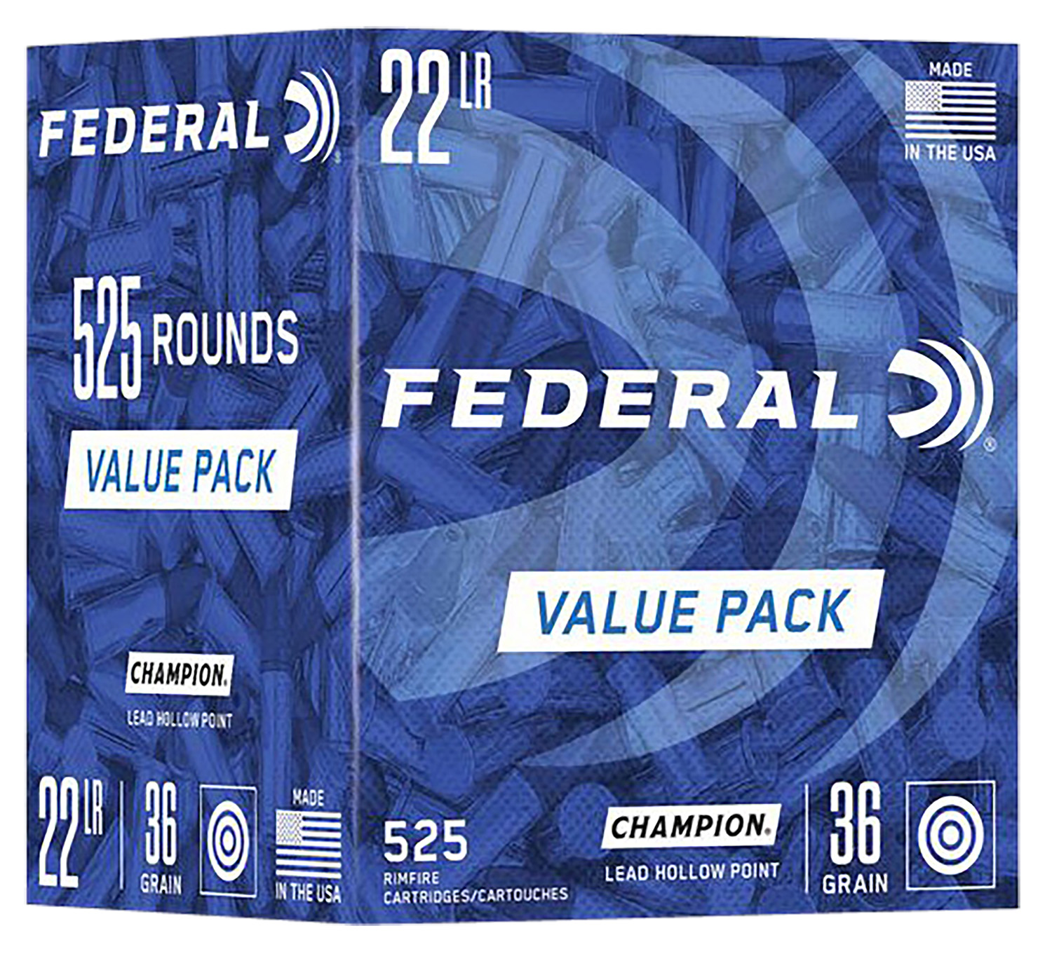 eral 747 Lead Hollow Point Champion Training Value Pack 36 Grain .22 Long Rifle 1260 Fps Ammo