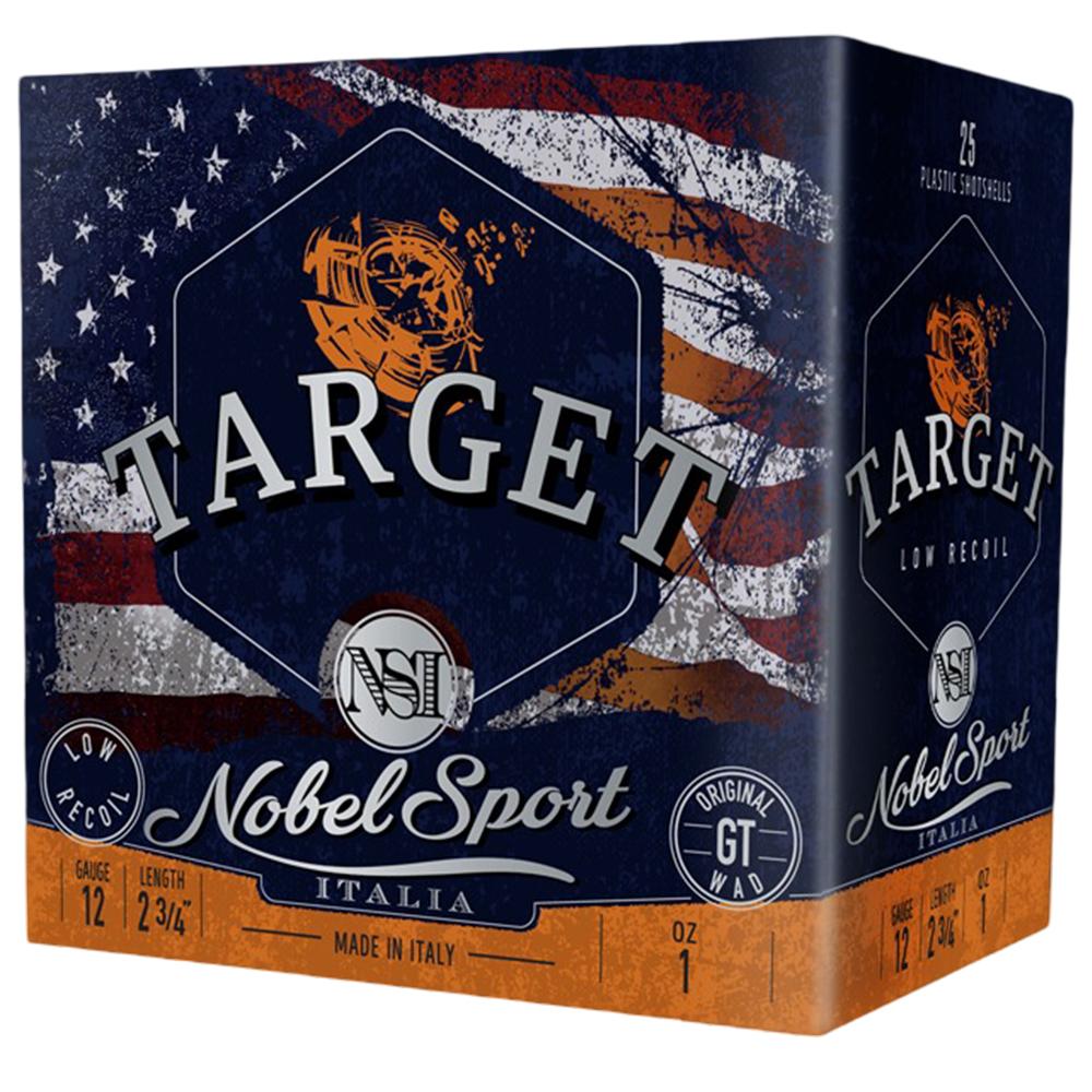 Eurosports LLC Nobelsport NSI Target Low Recoil Shotgun Ammo 12 Gauge 2 75 in 1 oz  7 5 1200 FPS