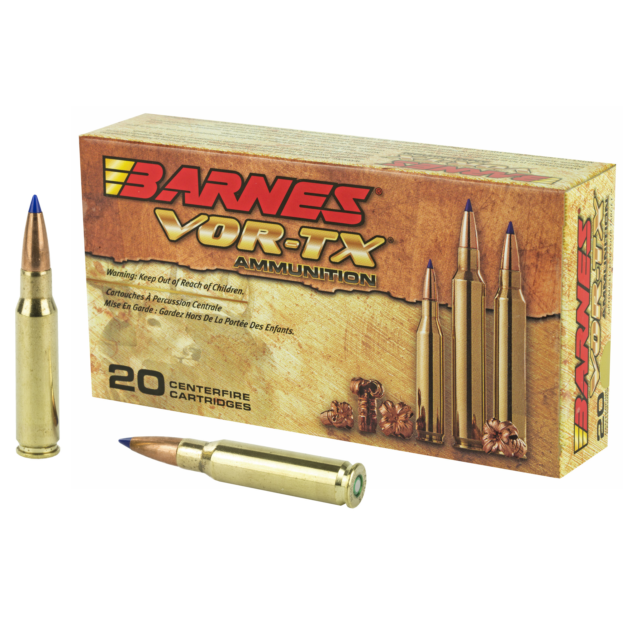 nes 21541 VOR-TX Tipped TSX Boat Tail 168 Grain .308 Win / 7.62x51mm 2680 Fps Ammo