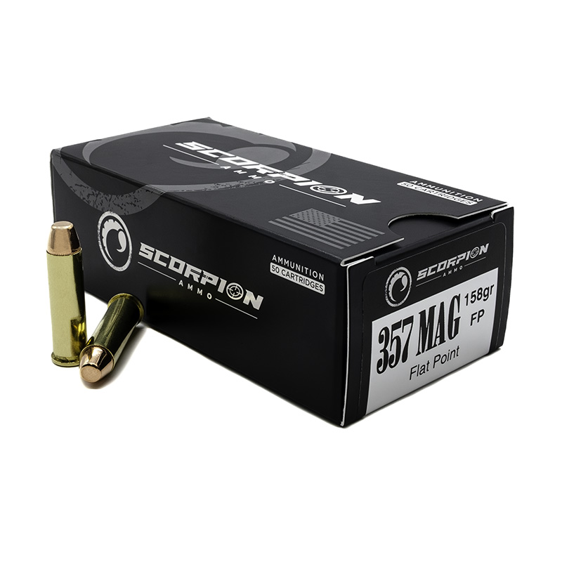 Scorpion 357 Magnum 158 Grain Flat Point FP  1330 FPS