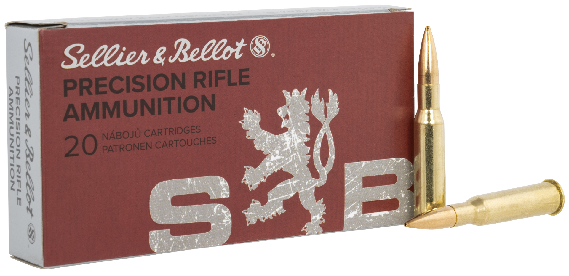lier & Bellot (S&B) 7.62x54mmR SB76254RD Precision Rifle Hollow Point Boat Tail HPBT 174 Grain 2585 FPS Ammo