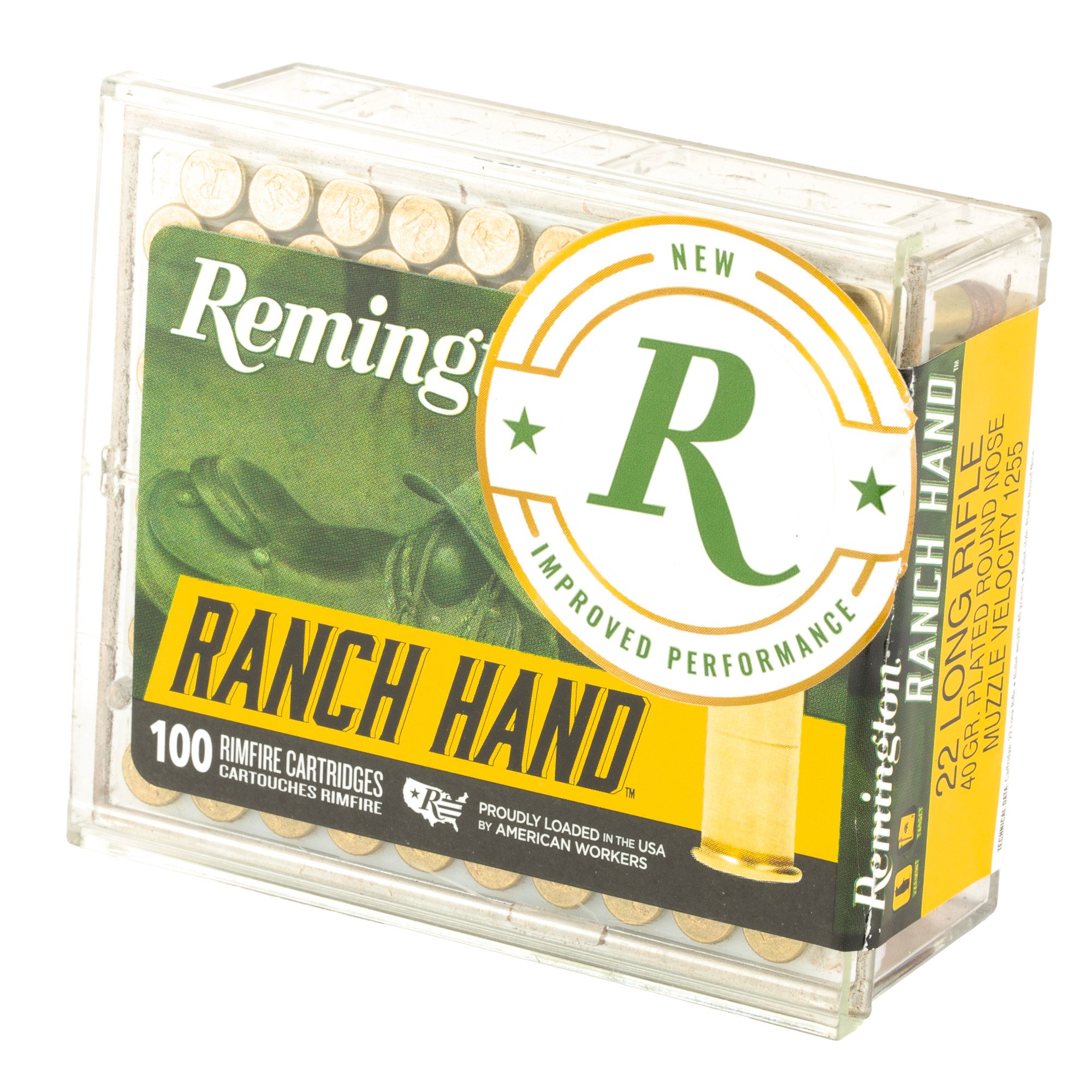 ington Ranch Hand .22 Long Rifle 40 Gr Solid 1255 FPS Ammo