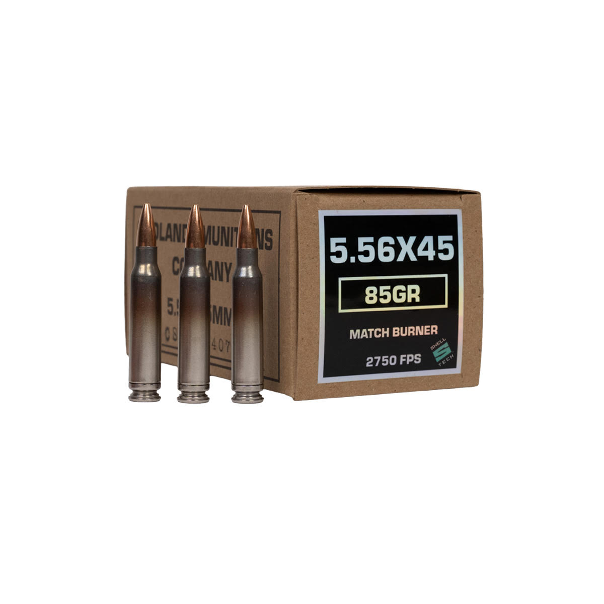 lands 5.56x45mm 85 Grain Match Burners BTHP NAS3 Ammo