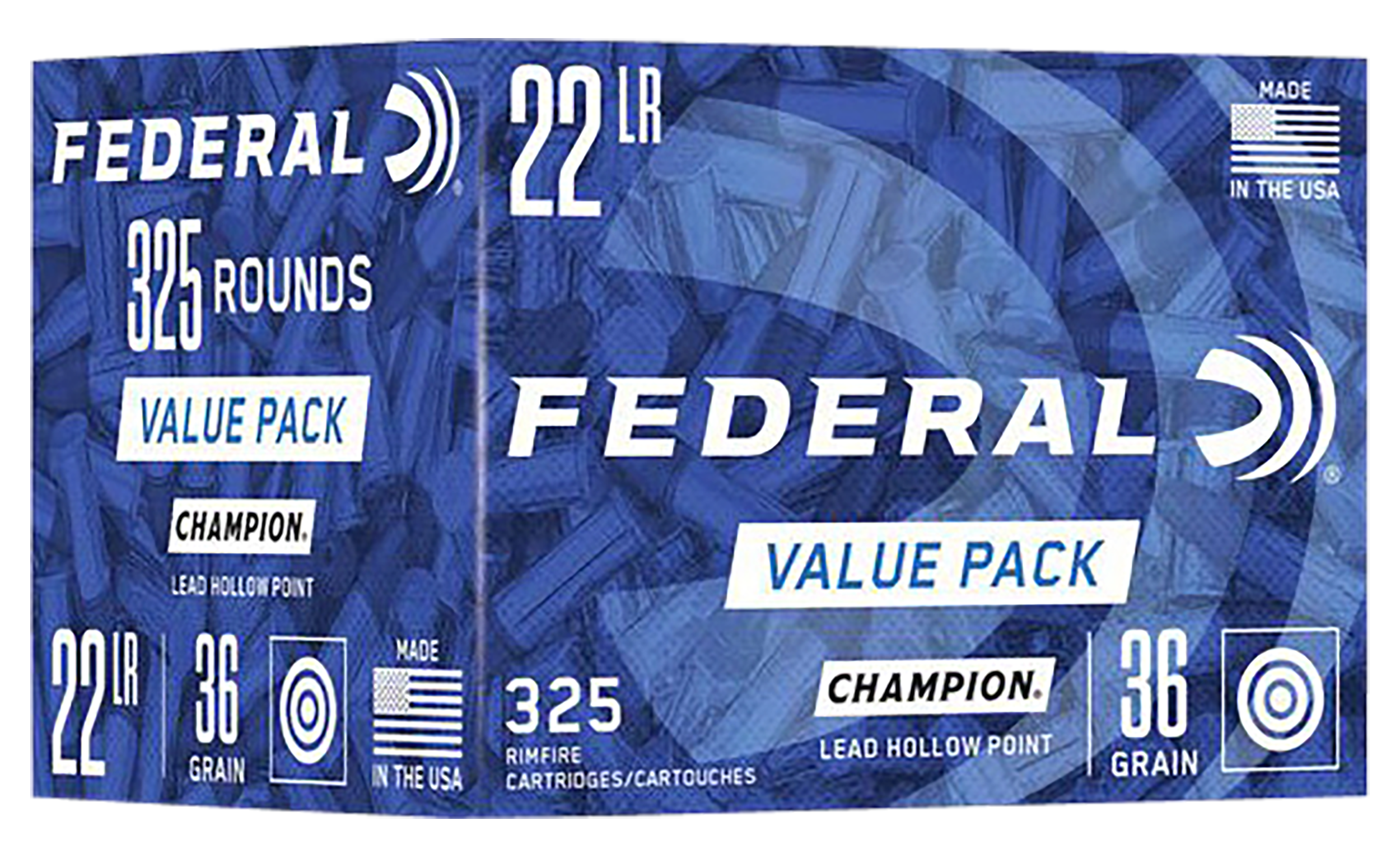 eral Lead Hollow Point 22 Long Rifle 36 Grain 325 Round Brick 749 Ammo