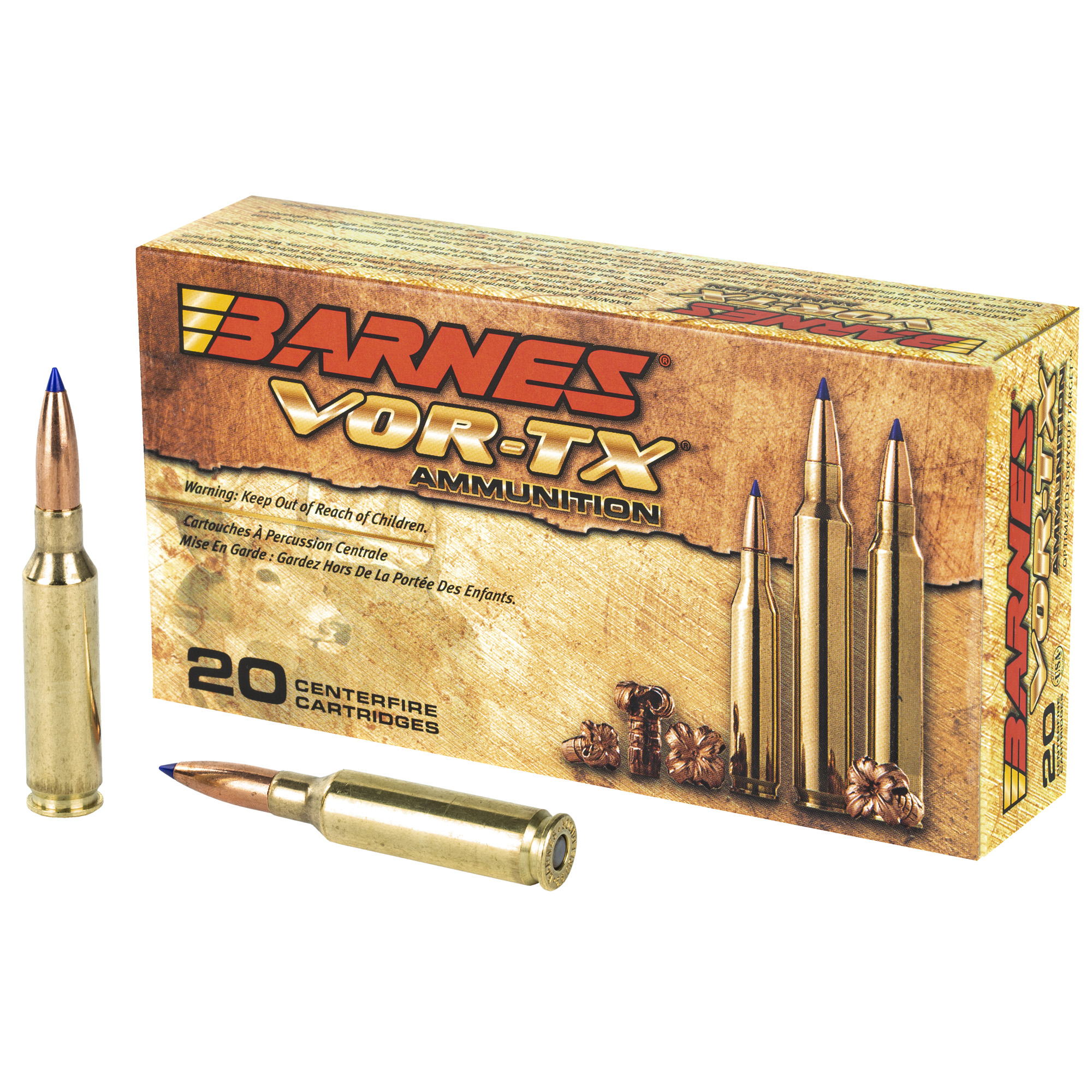 nes 30815 VOR-TX Tipped TSX Boat Tail 120 Grain 6.5mm Creedmoor 2910 Fps Ammo