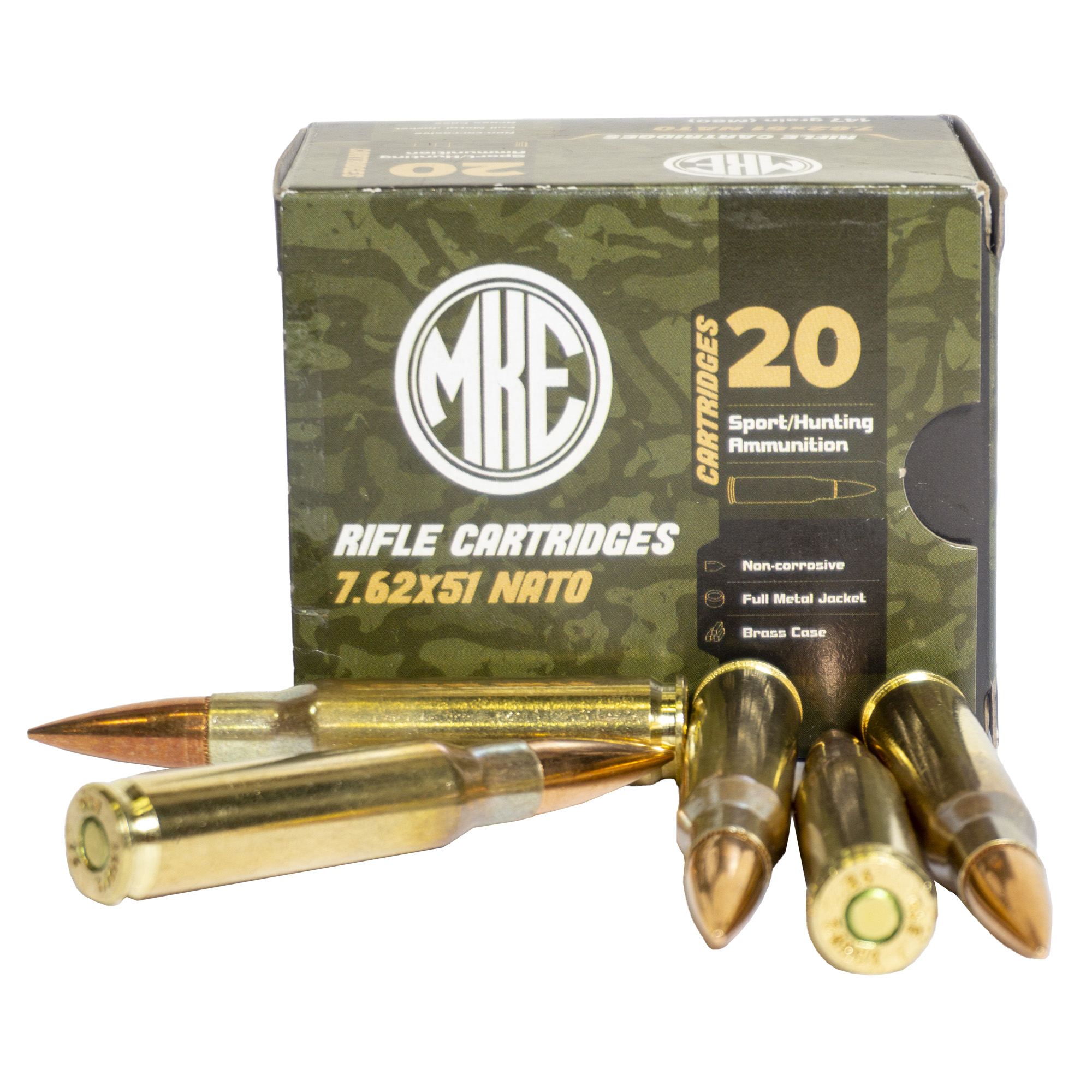 MKE 7.62x51 NATO 147 Grain Full Metal Jacket(FMJ) 7.62x51 NATO 147 Grain Full Metal Jacket(FMJ) Ammo
