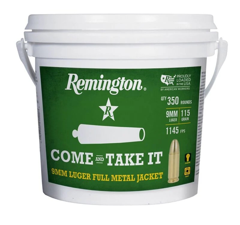 Remington  Come and Take It  9mm Luger 115 Grain Full Metal Jacket