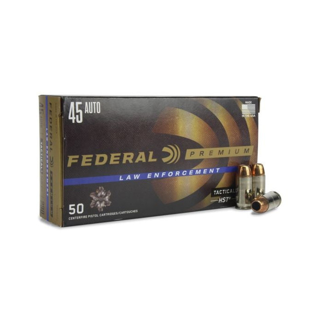 ERAL PREM 45 ACP 230gr HST 50RD Ammo