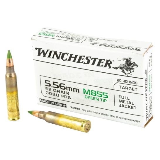 chester USA855K USA 5.56x45mm NATO 62 Gr Full Metal Jacket Lead Core (FMJLC) Ammo