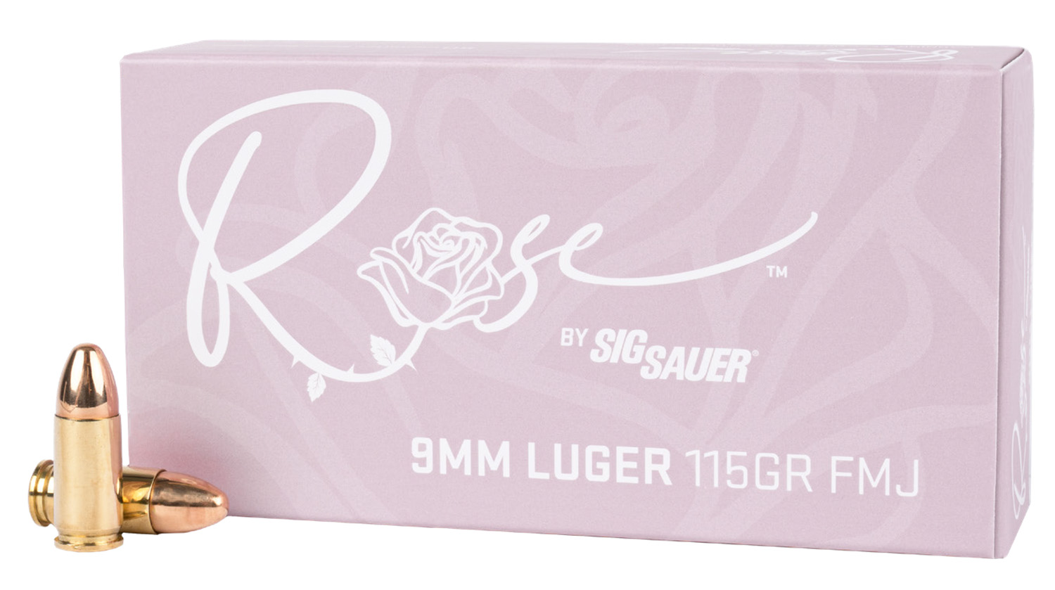  Sauer 9mm Luger/Parabellum E9MMB1ROSE50 Rose Full Metal Jacket FMJ 115 Grain Ammo