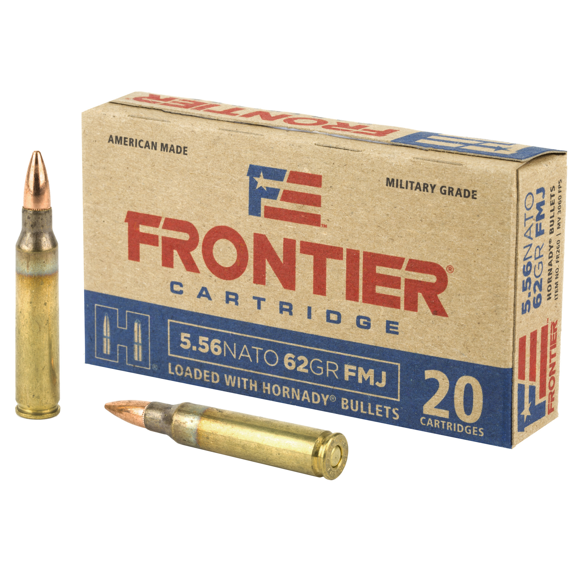 nady Frontier Rifle 5.56 NATO 62 Gr. FMJ 20 Rd. Ammo