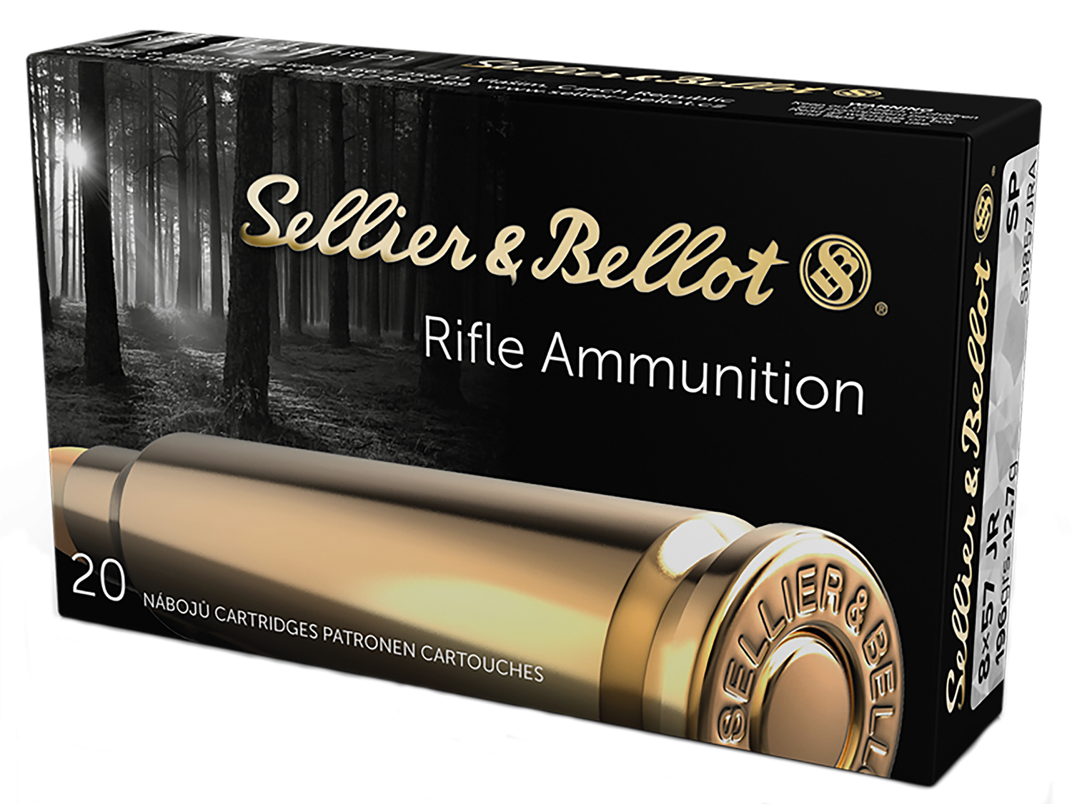 Sellier   Bellot 8x57mm  8mm Mauser  JR 196 Grain Soft Point  SP  2329 FPS