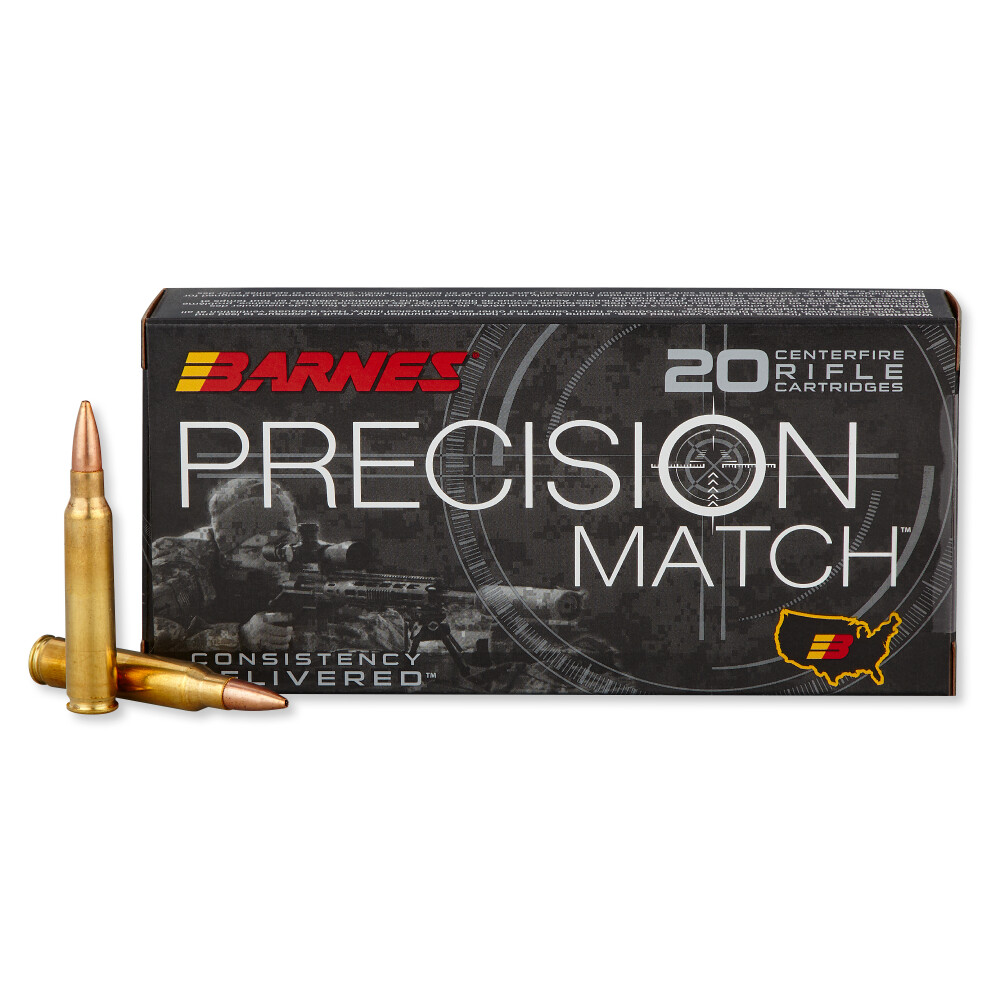 Barnes Bullets 30848 Precision Match Centerfire Rifle 5.56x45mm NATO 85 Gr Open Tip Match Boat-Tail 20 Per Box/ 10 Cs nes Bullets 30848 Precision Match Centerfire Rifle 5.56x45mm NATO 85 Gr Open Tip Match Boat-Tail 20 Per Box/ 10 Cs Ammo