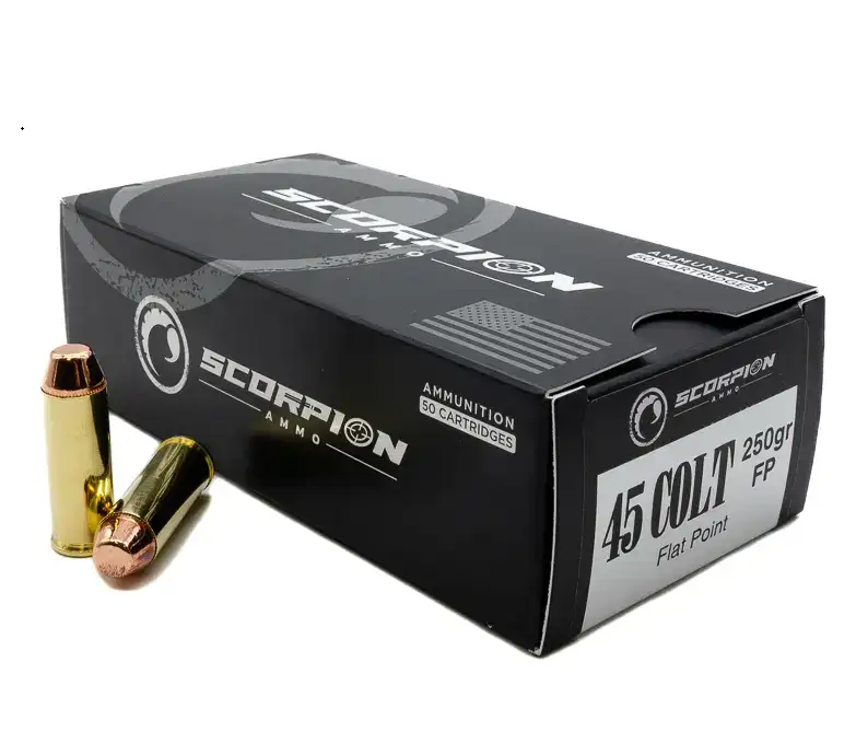 rpion 45 Long Colt 250 Grain Flat Point(FP) 770 FPS Ammo