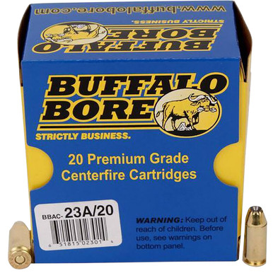 falo Bore Ammunition 23A20 Heavy Strictly Business 40 S&W P 155 Gr Jacketed Hollow Point (JHP) 20 Per Box/ 12 Cs Ammo