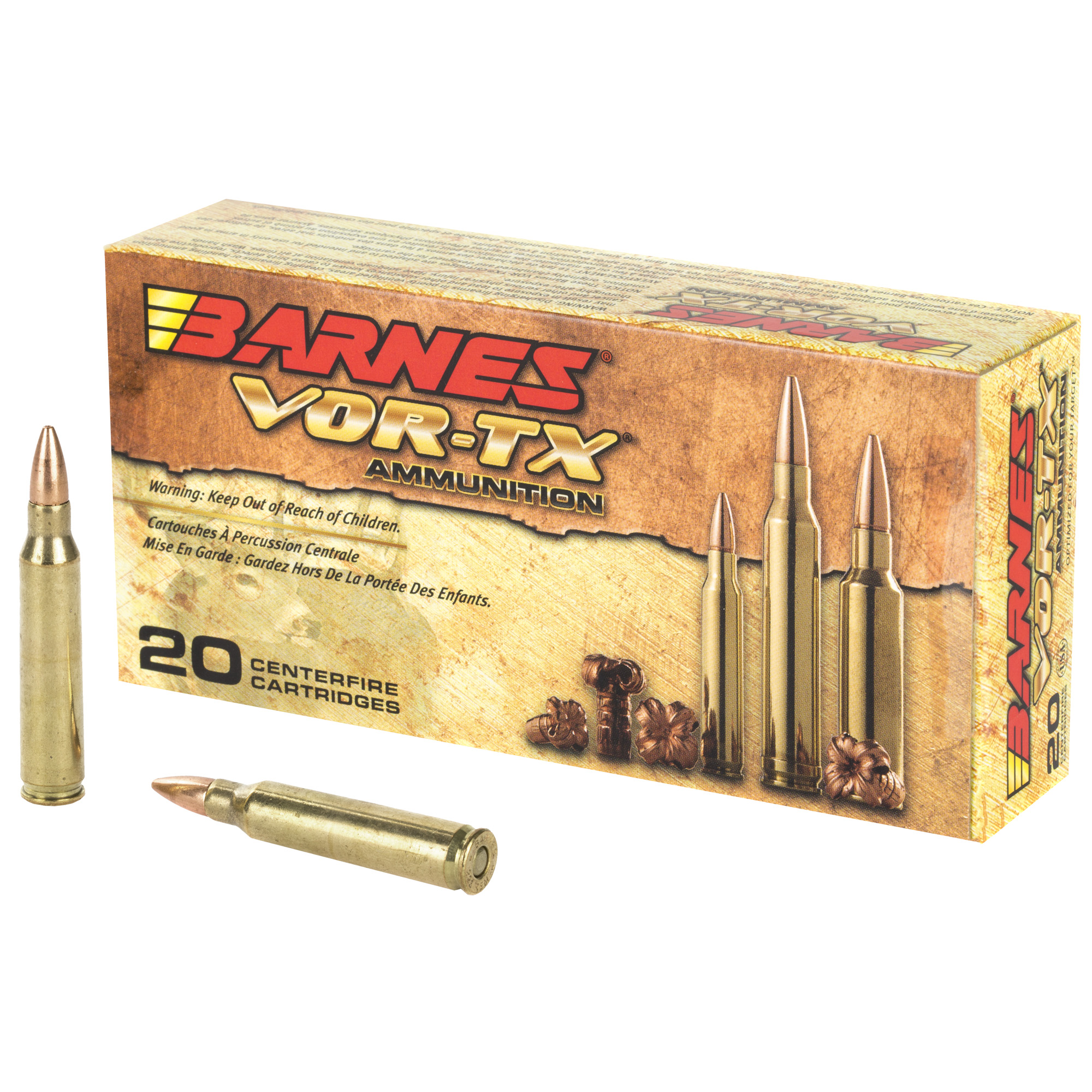 Barnes VOR-TX Rifle Ammo 223 Rem. 55 Gr. TSX FB 20 Rd. nes VOR-TX Rifle 223 Rem. 55 Gr. TSX FB 20 Rd. Ammo