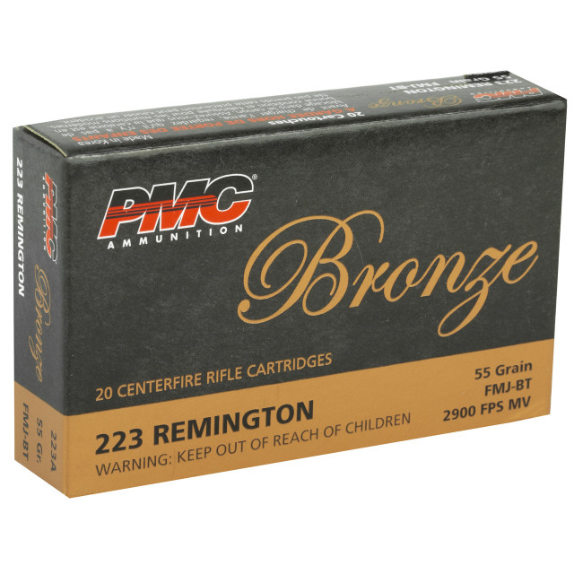  Bronze .223 Remington 55 Grain Full Metal Jacket Ammo