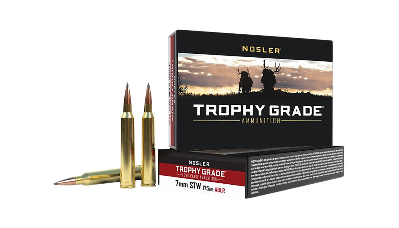 ler Trophy Grade Long Range Rifle Ammunition 7mm STW 175 Gr. ABLR SP 20 Rd. Ammo