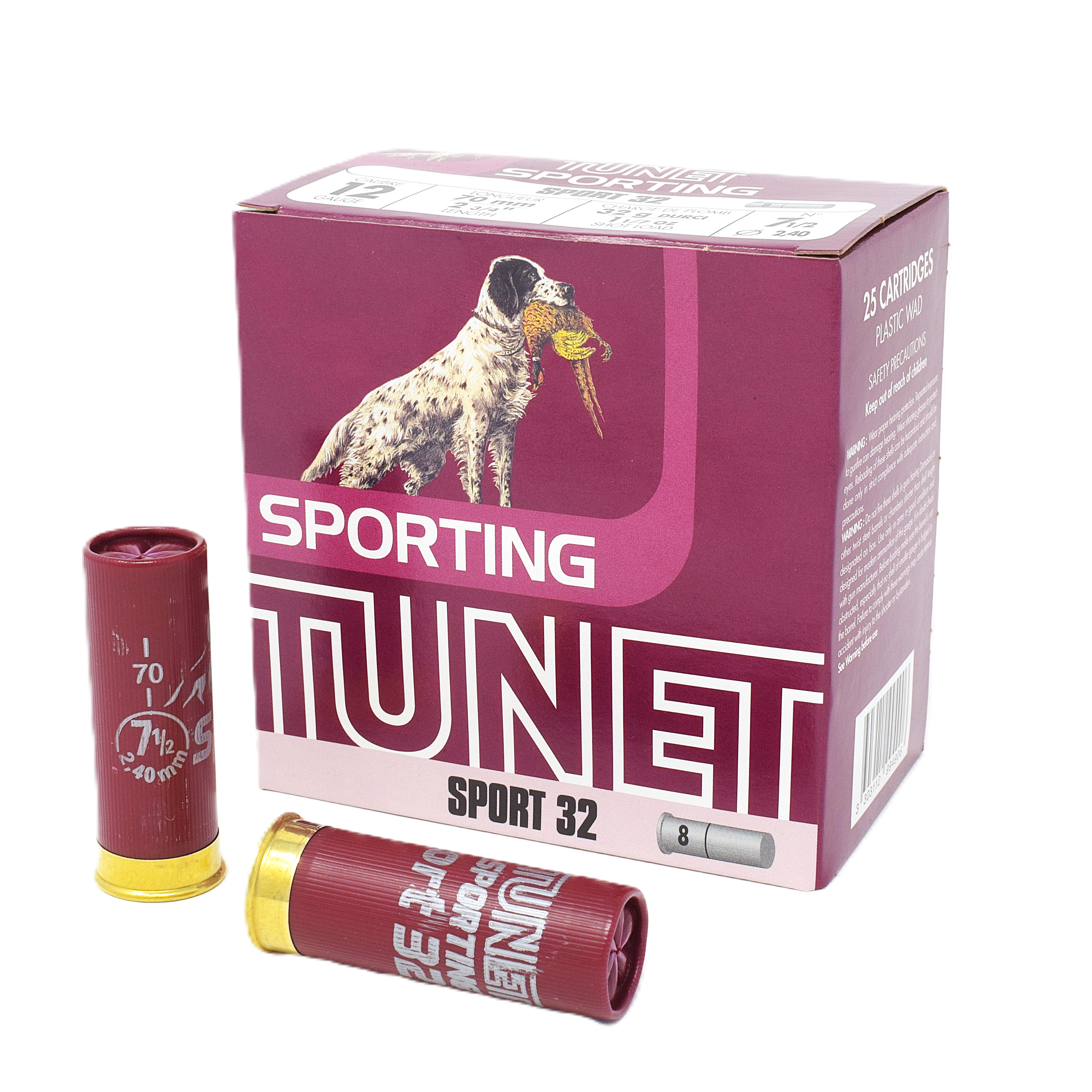 et Sporting Sport 32 12 Gauge #7.5 Shot 2 3/4 Inch 1 1/7 Oz Ammo