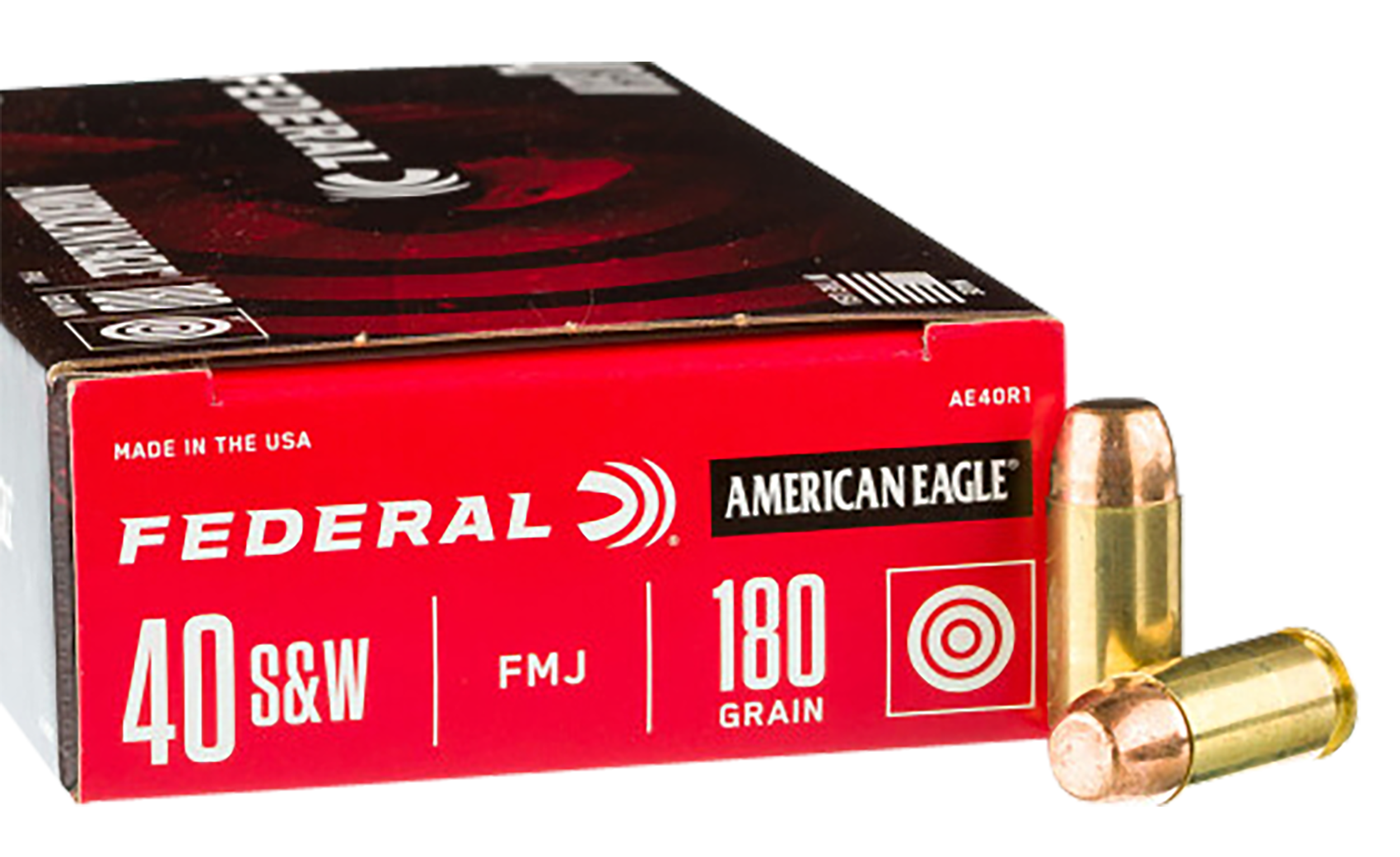 eral .40 S&W C40180A400 Champion Training Full Metal Jacket FMJ 180 Grain Ammo