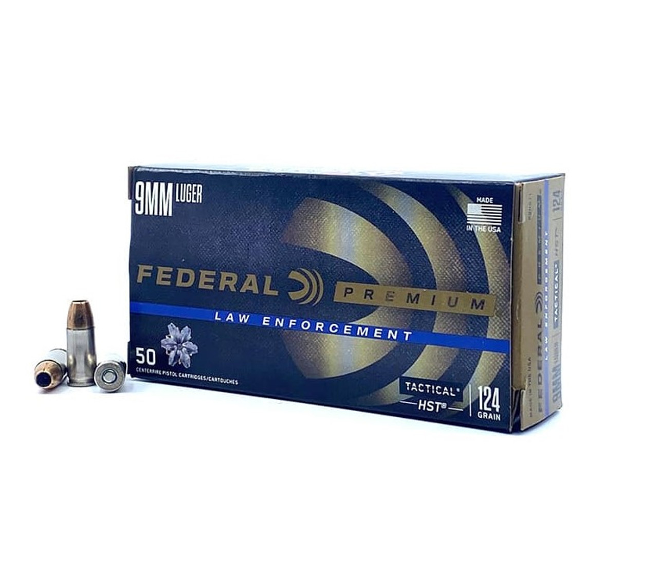 eral Law Enforcement HST 9mm Luger 124 Grain Jacketed Hollow Point(JHP) Ammo