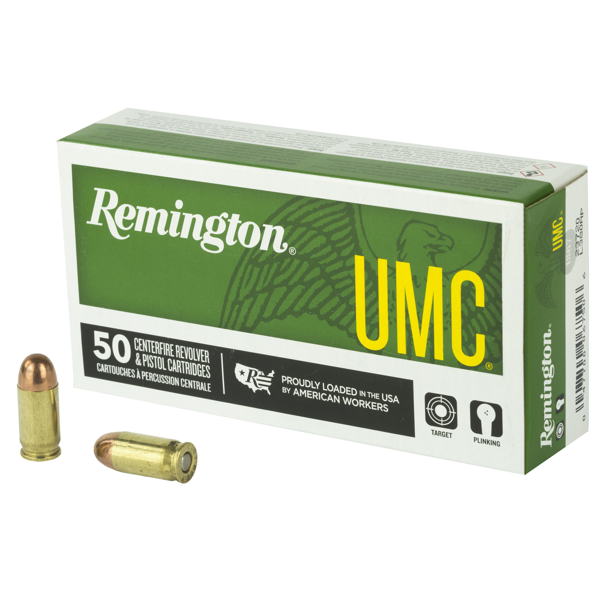 ington Ammunition L380AP UMC 380 ACP 95 Gr Full Metal Jacket (FMJ) Ammo