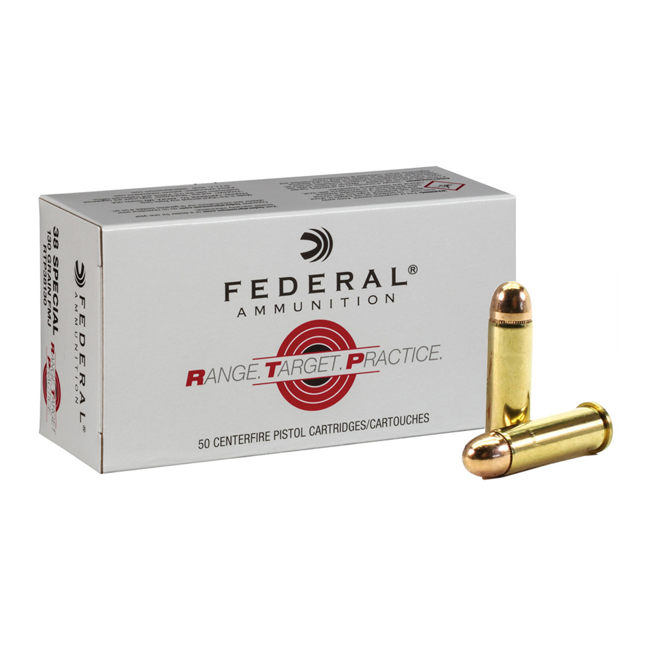 eral RTP38130 Range & Target Range/Target/Practice 38 Special 130 Gr Full Metal Jacket (FMJ) 50 Per Box/20 Cs Ammo
