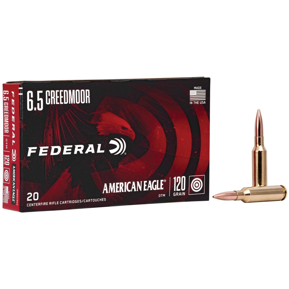 eral AE65CRD2 American Eagle 6.5 Creedmoor 120 Gr Open Tip Match (OTM) Ammo