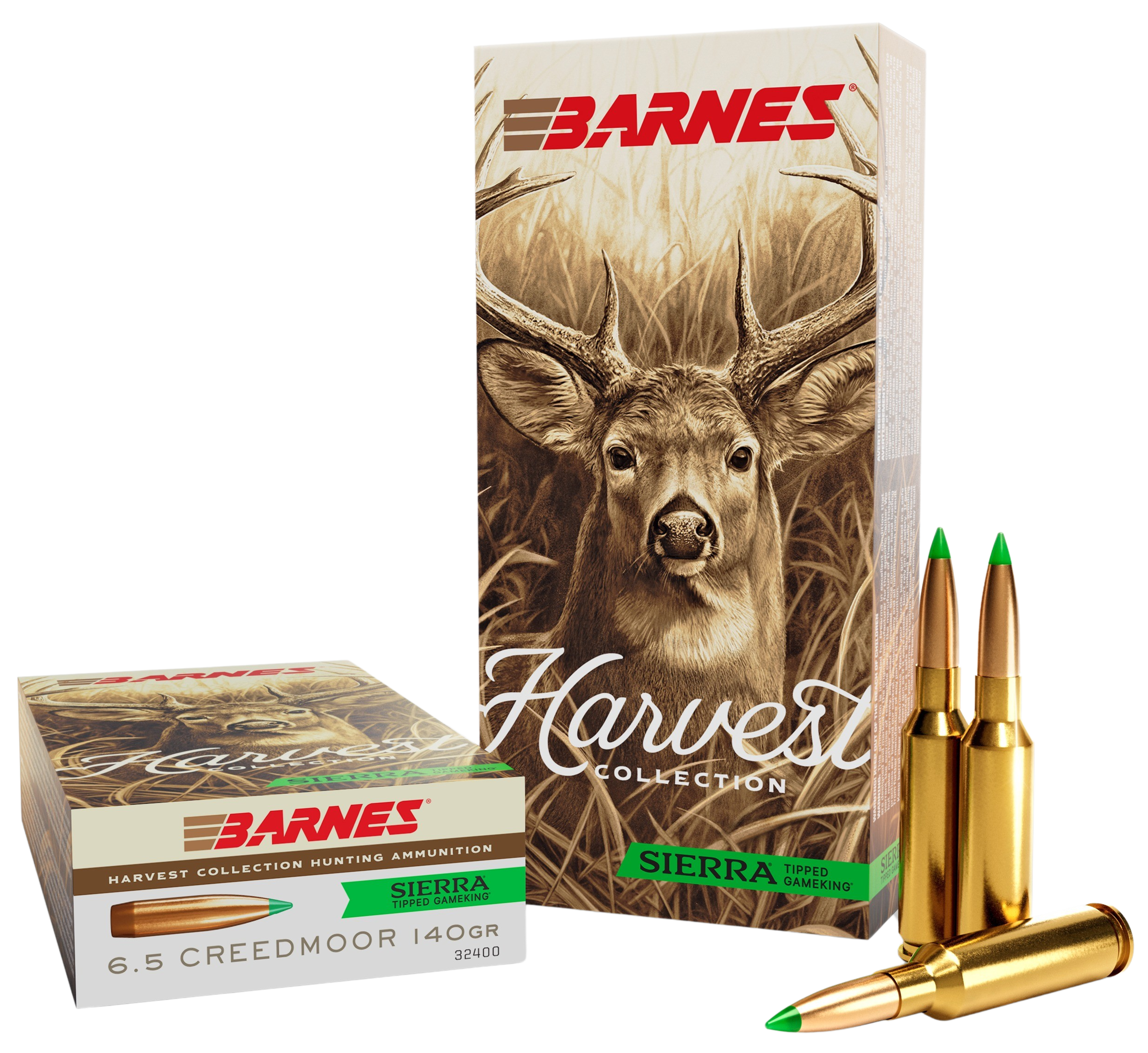 Barnes Bullets 32400 Harvest 6.5 Creedmoor 140gr Sierra Tipped GameKing 20 Per Box/10 Case nes Bullets 32400 Harvest 6.5 Creedmoor 140gr Sierra Tipped GameKing 20 Per Box/10 Case Ammo