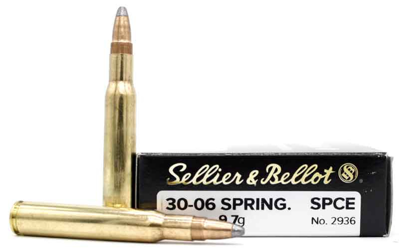 lier & Bellot SB3006C Rifle 30-06 Springfield 150 Gr Soft Point Cut-Through Edge (SPCE) Ammo