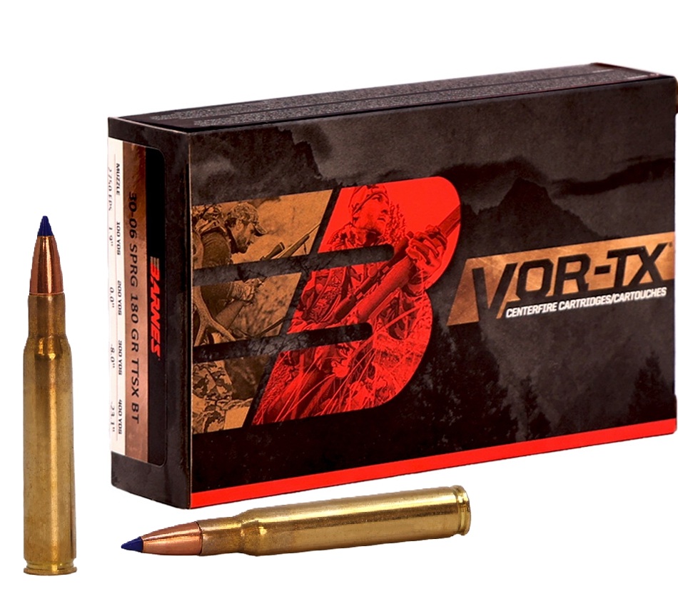 nes BB30063 VOR-TX Tipped TSX Boat Tail 180 Grain .30-06 Springfield 2700 Fps Ammo