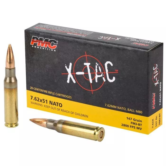 XTAC .308/7.62x51mm 147 Gr Full Metal Jacket (FMJ) Ammo