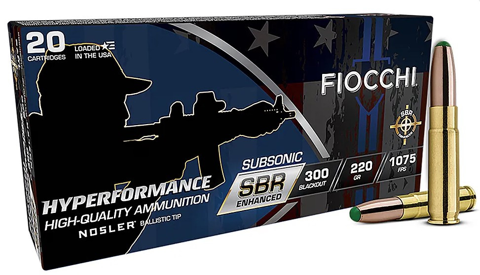 Fiocchi Hyperformance SBR Enhanced .300 AAC Blackout 220 Gr PolyTip cchi Hyperformance SBR Enhanced .300 AAC Blackout 220 Gr PolyTip Ammo
