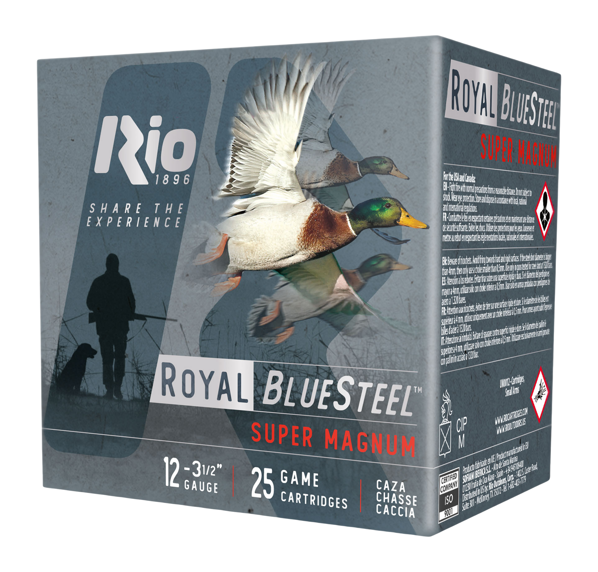 Rio Ammunition Royal BlueSteel Super Magnum Shotgun Ammo 12 Gauge 3 5 in 1-3 8 oz BB 1550 FPS