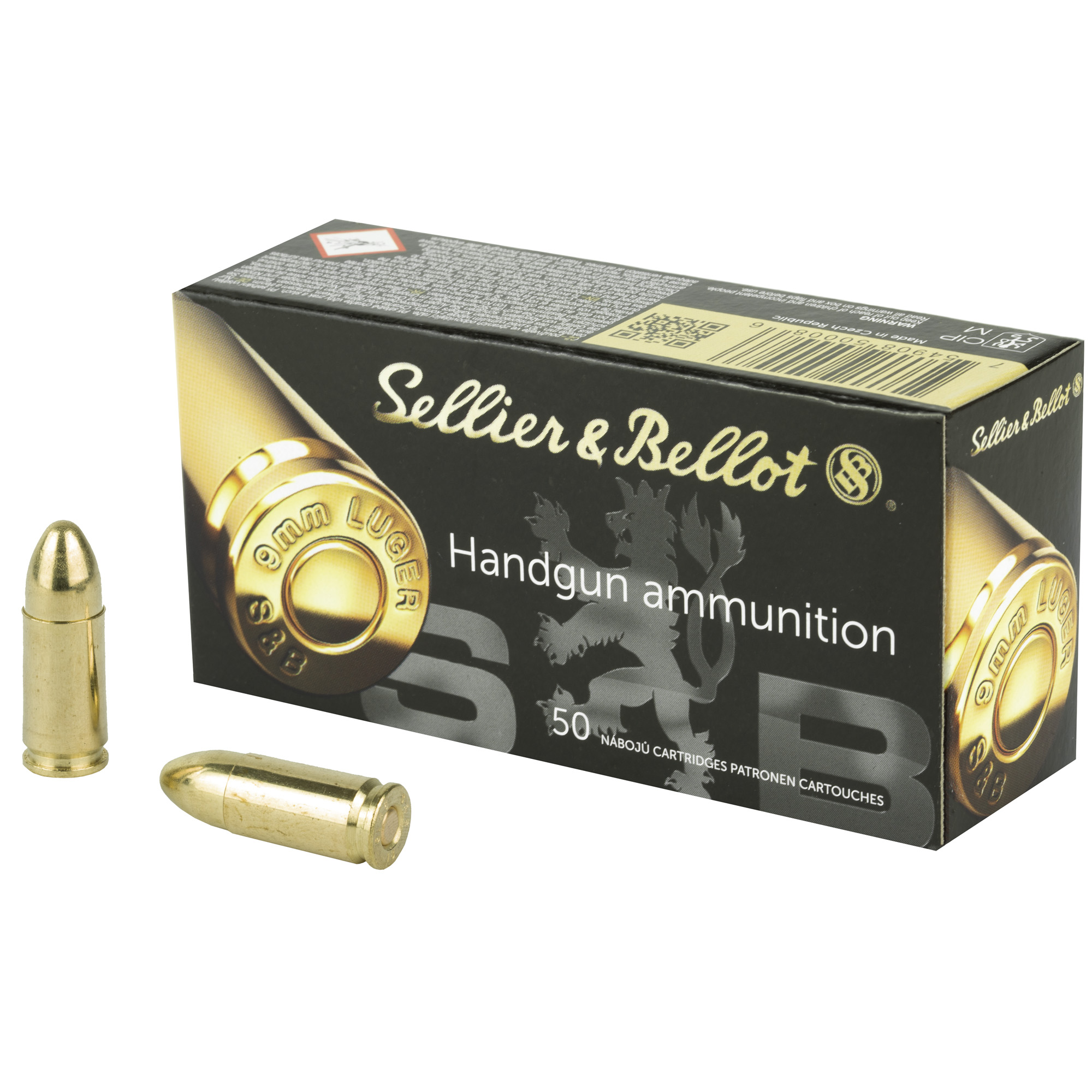 lier & Bellot 9mm Luger 115 Gr Full Metal Jacket (FMJ) Ammo