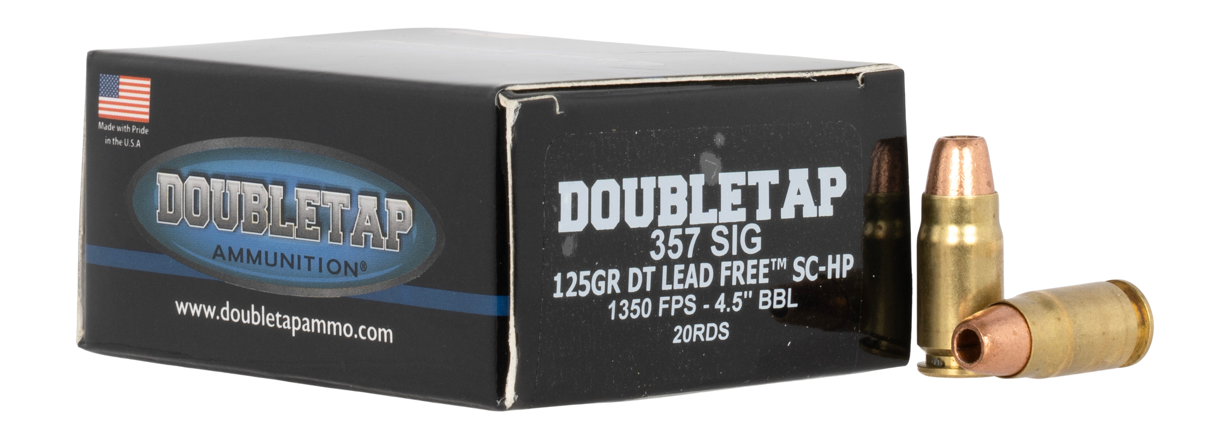 DoubleTap Ammunition 357S125X 357Sig 125gr Bonded Jacket Hollow Point 20 Per Box/50 Case bleTap Ammunition 357S125X 357Sig 125gr Bonded Jacket Hollow Point 20 Per Box/50 Case Ammo