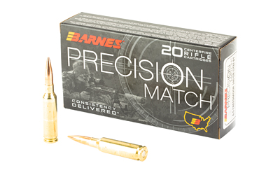 nes 30166 Precision Match Open Tip Match Boat Tail 140 Grain 6.5mm Creedmoor 2700 Fps Ammo