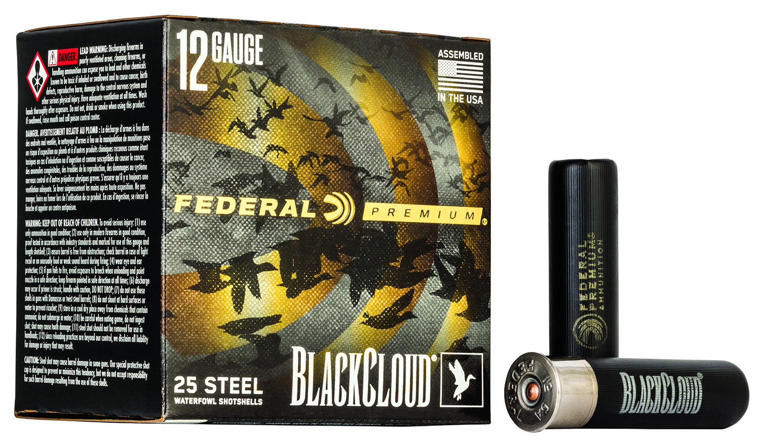 eral PWBX1342 Black Cloud FS 12 Gauge 3-1/2 1-1/2oz #2 1500 Fps Ammo